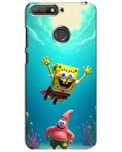 Чохол для Huawei Y6 Prime 2018 з картинкою «Спанч Боб під водою» Чохол для Huawei Y6 Prime 2018 з картинкою «Спанч Боб під водою»