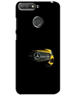 Чехол для Huawei Y6 Prime 2018 с картинкой «Mercedes — ретро стиль»