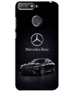 Чехол для Huawei Y6 Prime 2018 с картинкой «Mercedes — решетка радиатора»