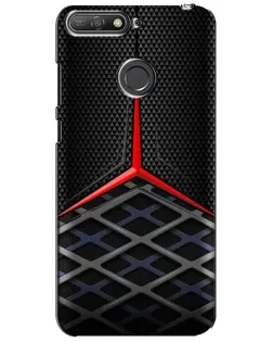Чехол для Huawei Y6 Prime 2018 с картинкой «Mercedes Carbon Grid»