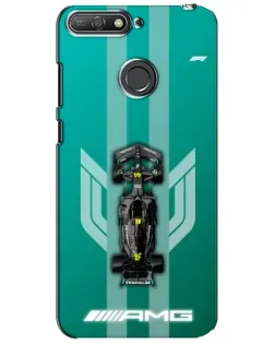 Чехол для Huawei Y6 Prime 2018 с картинкой «Mercedes AMG Petronas»