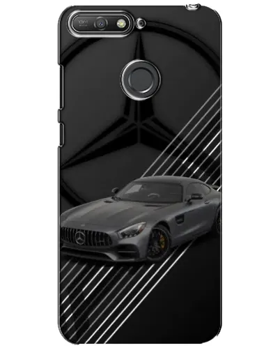 Чехол для Huawei Y6 Prime 2018 с картинкой «Mercedes AMG — графика»