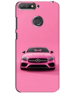 Чохол для Huawei Y6 Prime 2018 з картинкою «Рожевий Mercedes AMG»