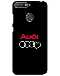 Чехол для Huawei Y6 Prime 2018 с картинкой «Логотип Audi Heart» Чехол для Huawei Y6 Prime 2018 с картинкой «Логотип Audi Heart»