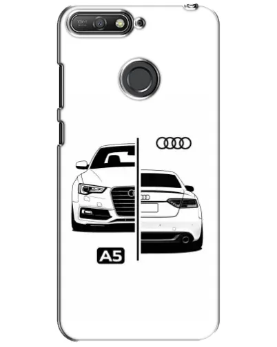 Чехол для Huawei Y6 Prime 2018 с картинкой «Audi — контрастный дизайн» Чехол для Huawei Y6 Prime 2018 с картинкой «Audi — контрастный дизайн»