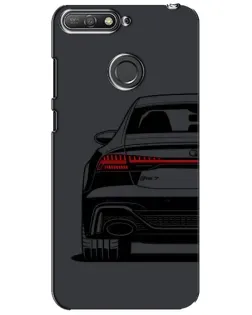 Чехол для Huawei Y6 Prime 2018 с картинкой «Задняя часть Audi — арт»