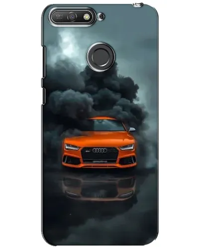Чехол для Huawei Y6 Prime 2018 с картинкой «Audi в облаках дыма» Чехол для Huawei Y6 Prime 2018 с картинкой «Audi в облаках дыма»