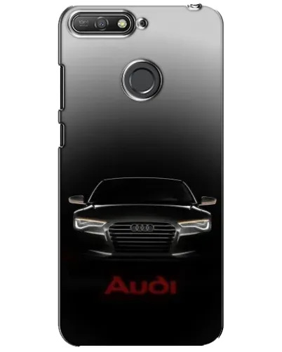Чехол для Huawei Y6 Prime 2018 с картинкой «Audi — градиентный контур» Чехол для Huawei Y6 Prime 2018 с картинкой «Audi — градиентный контур»