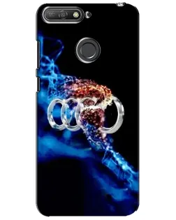 Чехол для Huawei Y6 Prime 2018 с картинкой «Энергия лого Audi»