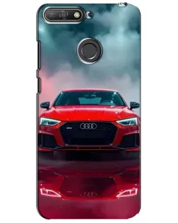 Чехол для Huawei Y6 Prime 2018 с картинкой «Audi RS — красный стиль»