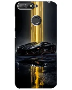 Чехол для Huawei Y6 Prime 2018 с картинкой «Ночной Lamborghini драйв» Чехол для Huawei Y6 Prime 2018 с картинкой «Ночной Lamborghini драйв»