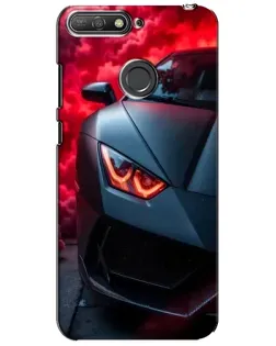 Чехол для Huawei Y6 Prime 2018 с картинкой «Lamborghini красное сияние» Чехол для Huawei Y6 Prime 2018 с картинкой «Lamborghini красное сияние»