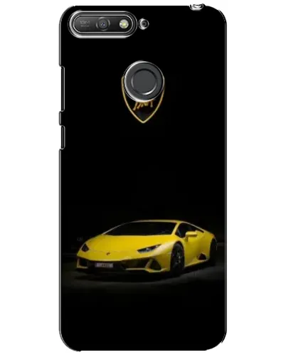 Чехол для Huawei Y6 Prime 2018 с картинкой «Lamborghini желтый акцент» Чехол для Huawei Y6 Prime 2018 с картинкой «Lamborghini желтый акцент»