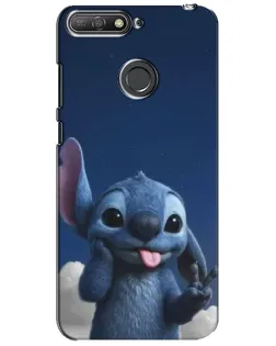 Чехол для Huawei Y6 Prime 2018 с картинкой «Стич в облаках»