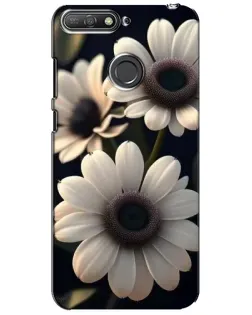 Чехол для Huawei Y6 Prime 2018 с картинкой «Белые маргаритки макро» Чехол для Huawei Y6 Prime 2018 с картинкой «Белые маргаритки макро»