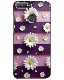 Чехол для Huawei Y6 Prime 2018 с картинкой «Ромашки на фиолетовом» Чехол для Huawei Y6 Prime 2018 с картинкой «Ромашки на фиолетовом»