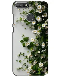 Чехол для Huawei Y6 Prime 2018 с картинкой «Ветка мелких белых цветов» Чехол для Huawei Y6 Prime 2018 с картинкой «Ветка мелких белых цветов»