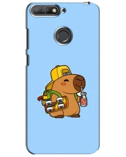 Чехол для Huawei Y6 Prime 2018 с картинкой «Капибара на скейте» Чехол для Huawei Y6 Prime 2018 с картинкой «Капибара на скейте»