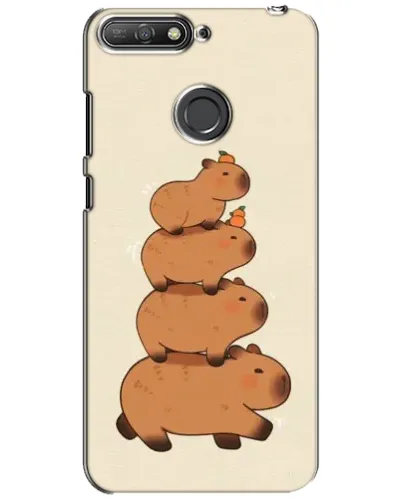 Чехол для Huawei Y6 Prime 2018 с картинкой «Башня из капибар» Чехол для Huawei Y6 Prime 2018 с картинкой «Башня из капибар»