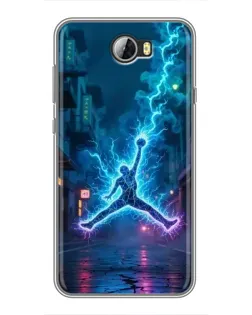 Чехол для Huawei Y5II с картинкой «Jordan Gold Jumpman»
