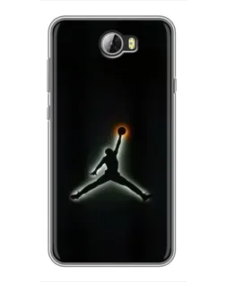 Чехол для Huawei Y5II с картинкой «Jordan Gradient Logo»