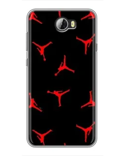 Чехол для Huawei Y5II с картинкой «Jordan Red Pattern»