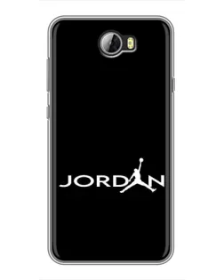 Чехол для Huawei Y5II с картинкой «Jordan White Logo»