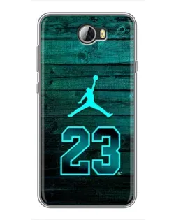 Чехол для Huawei Y5II с картинкой «Jordan Cyan 23»