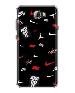 Чехол для Huawei Y5II с картинкой «Nike Mix Pattern»