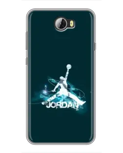 Чехол для Huawei Y5II с картинкой «Jordan Blue Fire»