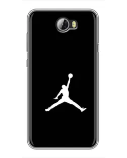 Чехол для Huawei Y5II с картинкой «Jordan Silhouette»