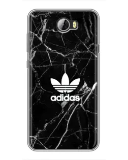 Чехол для Huawei Y5II с картинкой «Белый мрамор Adidas»