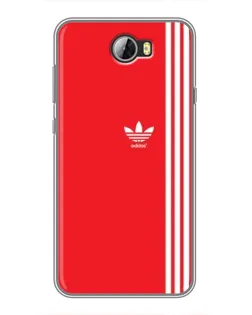 Чехол для Huawei Y5II с картинкой «Красный минимализм Adidas»