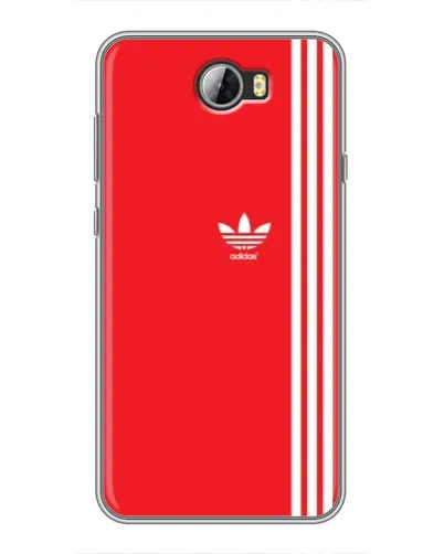 Чехол для Huawei Y5II с картинкой «Красный минимализм Adidas»