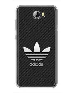 Чехол для Huawei Y5II с картинкой «Adidas Карбоновая текстура»