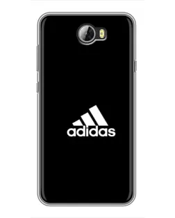 Чехол для Huawei Y5II с картинкой «Черная классика Adidas»