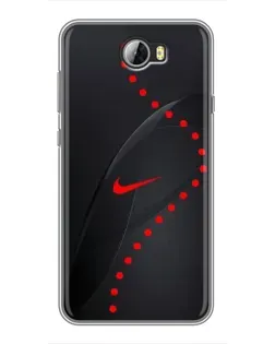 Чехол для Huawei Y5II с картинкой «Абстрактный дизайн Nike»