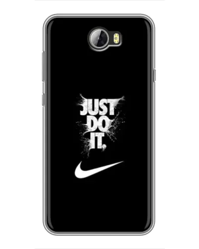 Чехол для Huawei Y5II с картинкой «Текстовый принт Nike»