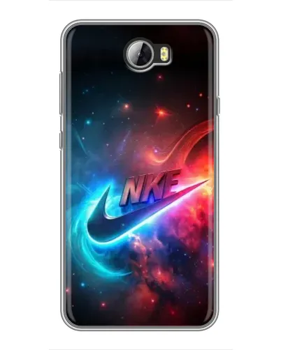 Чехол для Huawei Y5II с картинкой «Огненный логотип Nike»