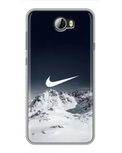 Чехол для Huawei Y5II с картинкой «Nike — зимние горы»