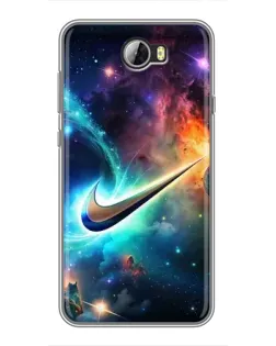 Чехол для Huawei Y5II с картинкой «Космический Nike Swoosh»