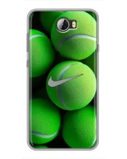 Чехол для Huawei Y5II с картинкой «Теннисные мячи Найк»