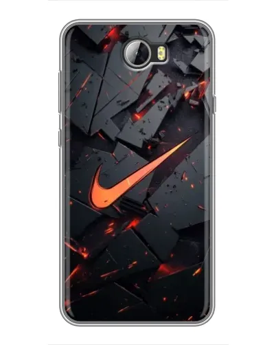 Чехол для Huawei Y5II с картинкой «Nike — эффект разломов»