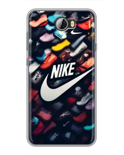 Чехол для Huawei Y5II с картинкой «Коллекция кроссовок Nike»