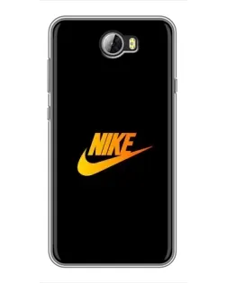 Чехол для Huawei Y5II с картинкой «Золотой логотип Nike»