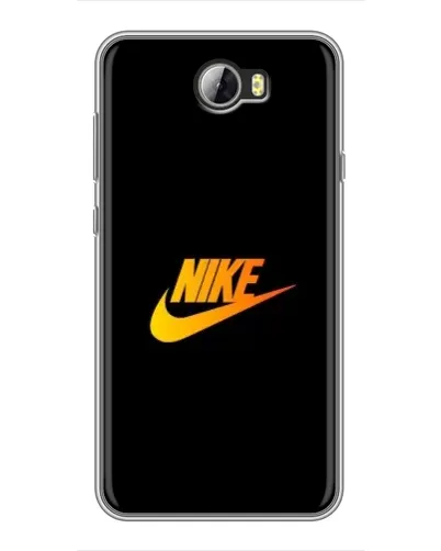 Чехол для Huawei Y5II с картинкой «Золотой логотип Nike»