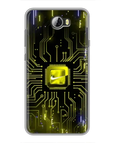 Чехол для Huawei Y5II с картинкой «Nike — золотая искра»