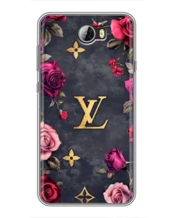 Чехол для Huawei Y5II с картинкой «Цветочный Louis Vuitton»