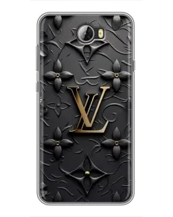Чехол для Huawei Y5II с картинкой «Кожаная текстура LV»