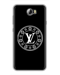 Чехол для Huawei Y5II с картинкой «LV — печать стиля»